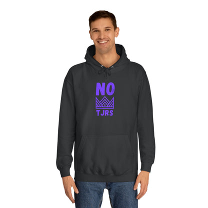 No Kings Purple Crown Unisex College Hoodie