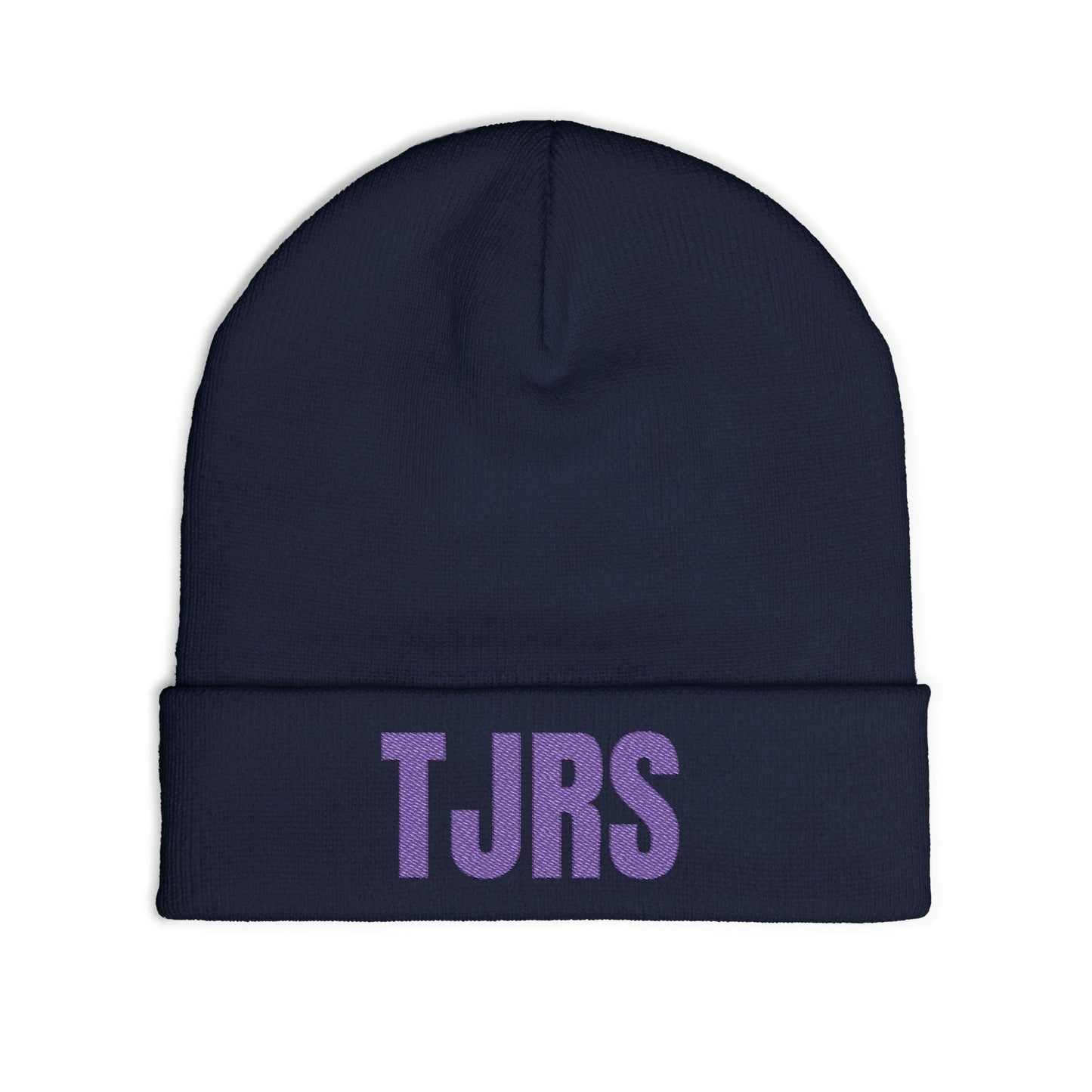 TJRS Embroidered Knit Beanie — Custom Glitter Initials (TJRS)