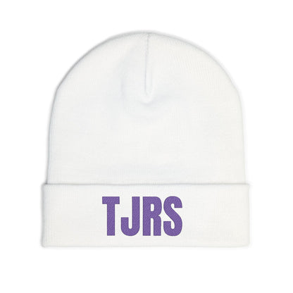 TJRS Embroidered Knit Beanie — Custom Glitter Initials (TJRS)