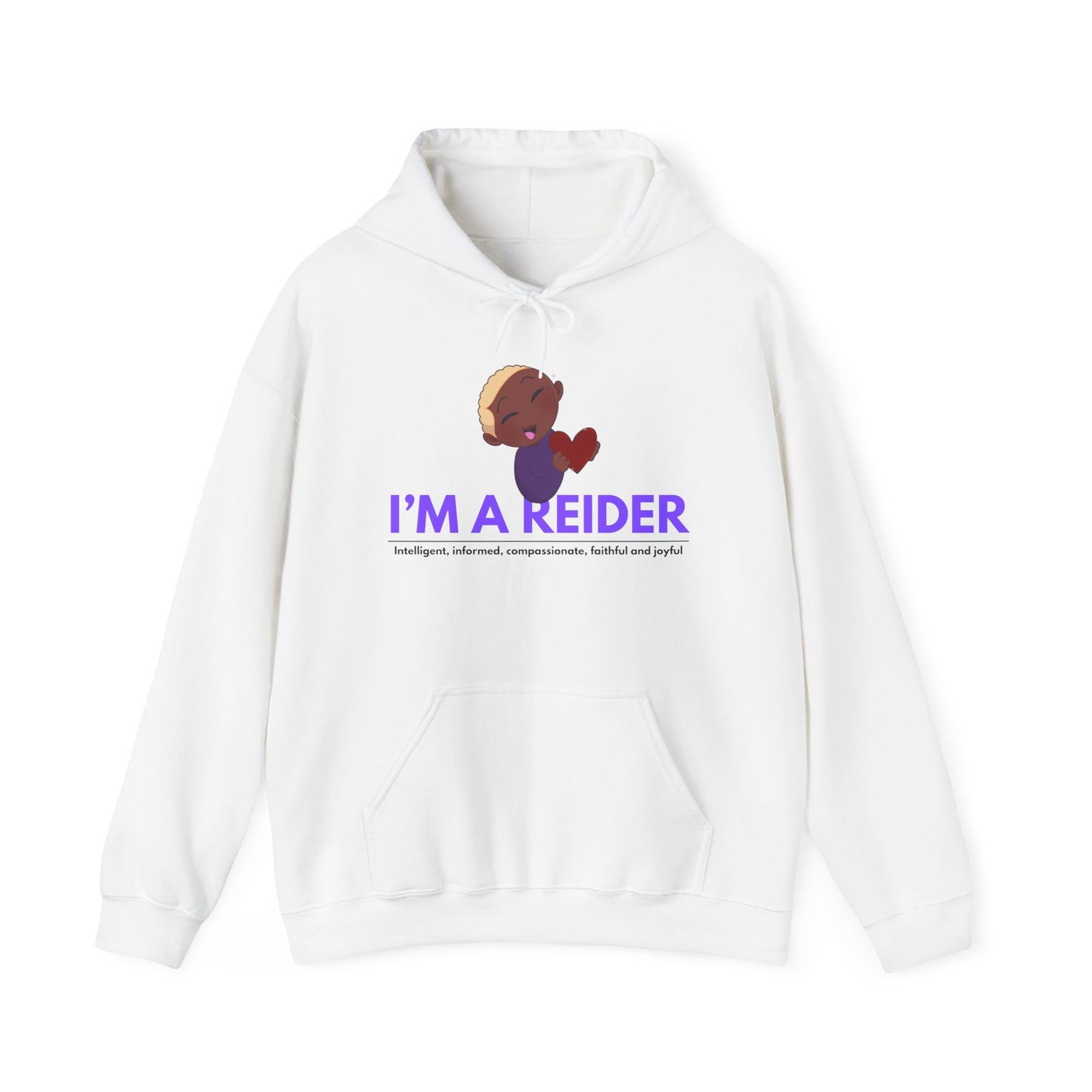 Reider Hoodie — Cute Cartoon Character "I'M A REIDER" Graphic Sweatshirt