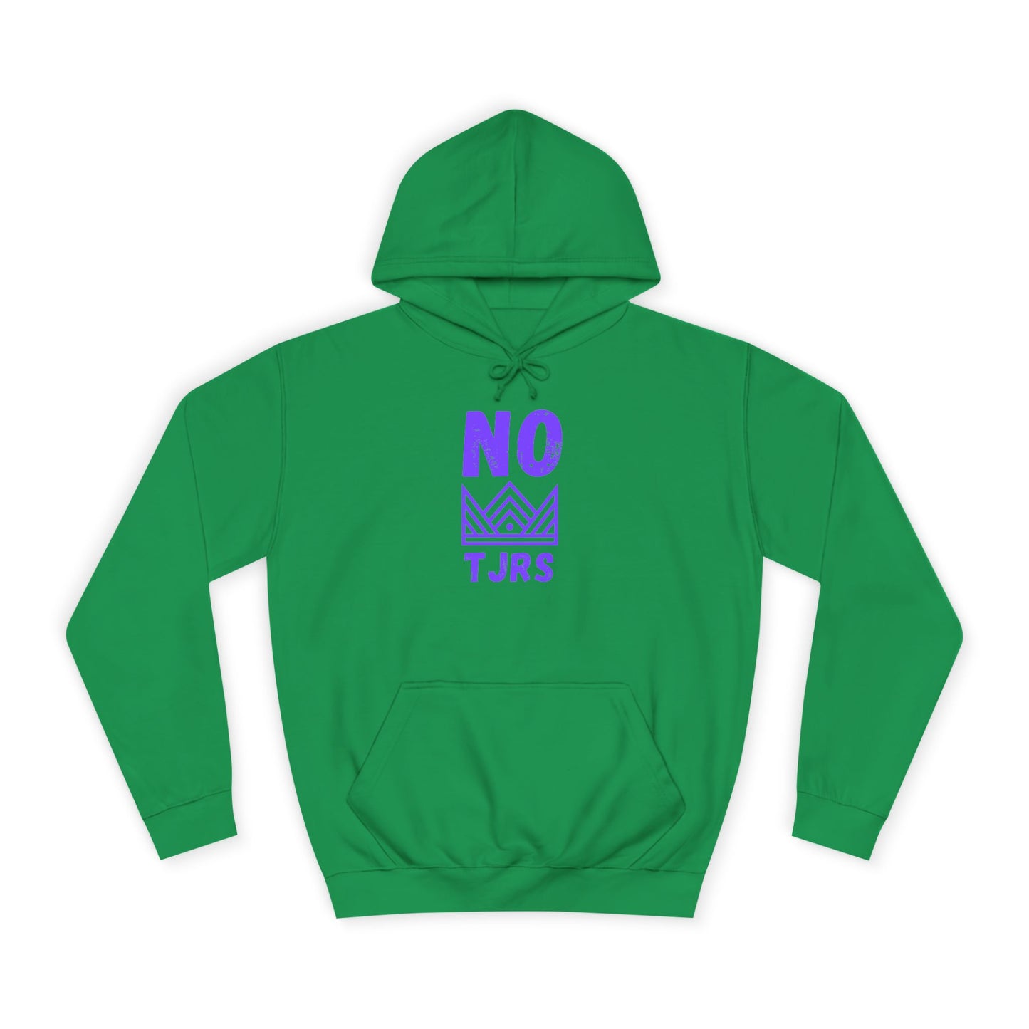 No Kings Purple Crown Unisex College Hoodie
