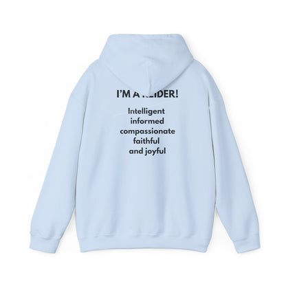 Reider Hoodie — Cute Cartoon Character "I'M A REIDER" Graphic Sweatshirt