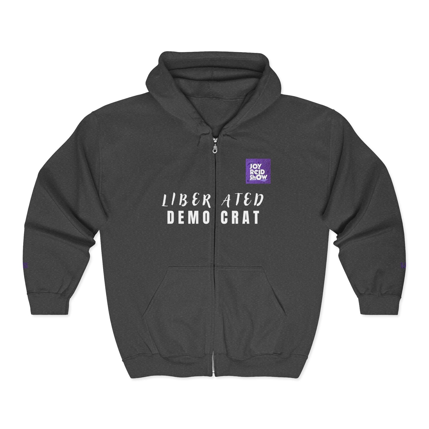 TJRS "Liberated Democrat" Hoodie. Unisex Heavy Blend™ Full Zip Hooded Sweatshirt