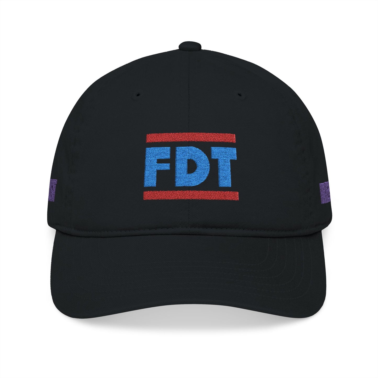 Organic Embroidered FDT / TJRS Baseball Cap - Stylish Sun Protection, Sustainable Fashion, Ideal for Relaxed Outings, Outdoor Adventures, and [...]