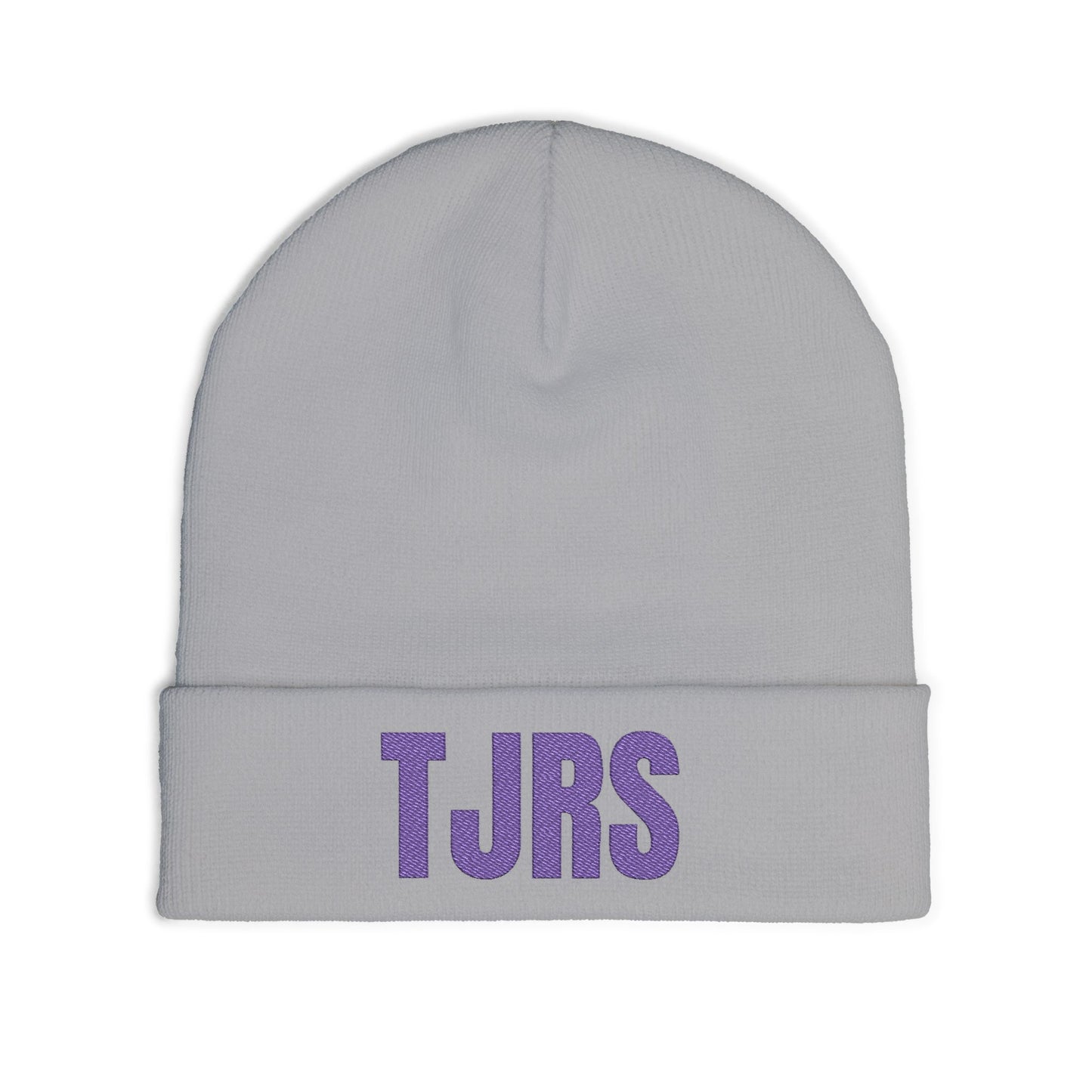 TJRS Embroidered Knit Beanie — Custom Glitter Initials (TJRS)