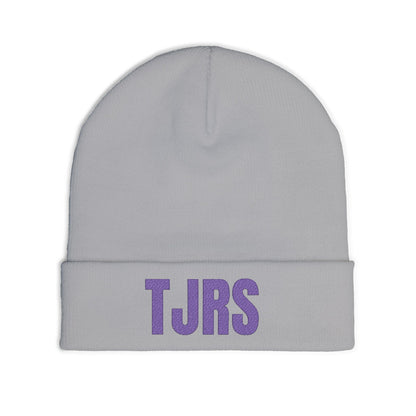 TJRS Embroidered Knit Beanie — Custom Glitter Initials (TJRS)