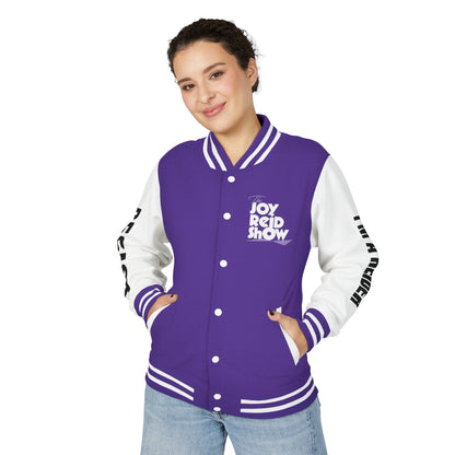 The Joy Reid Show Letterman Jacket -- FDT Unisex Graphic Varsity Jacket