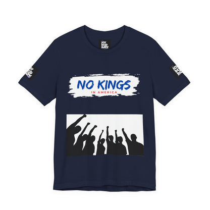 No Kings Tee. Social justice graphic tee in multiple colors.