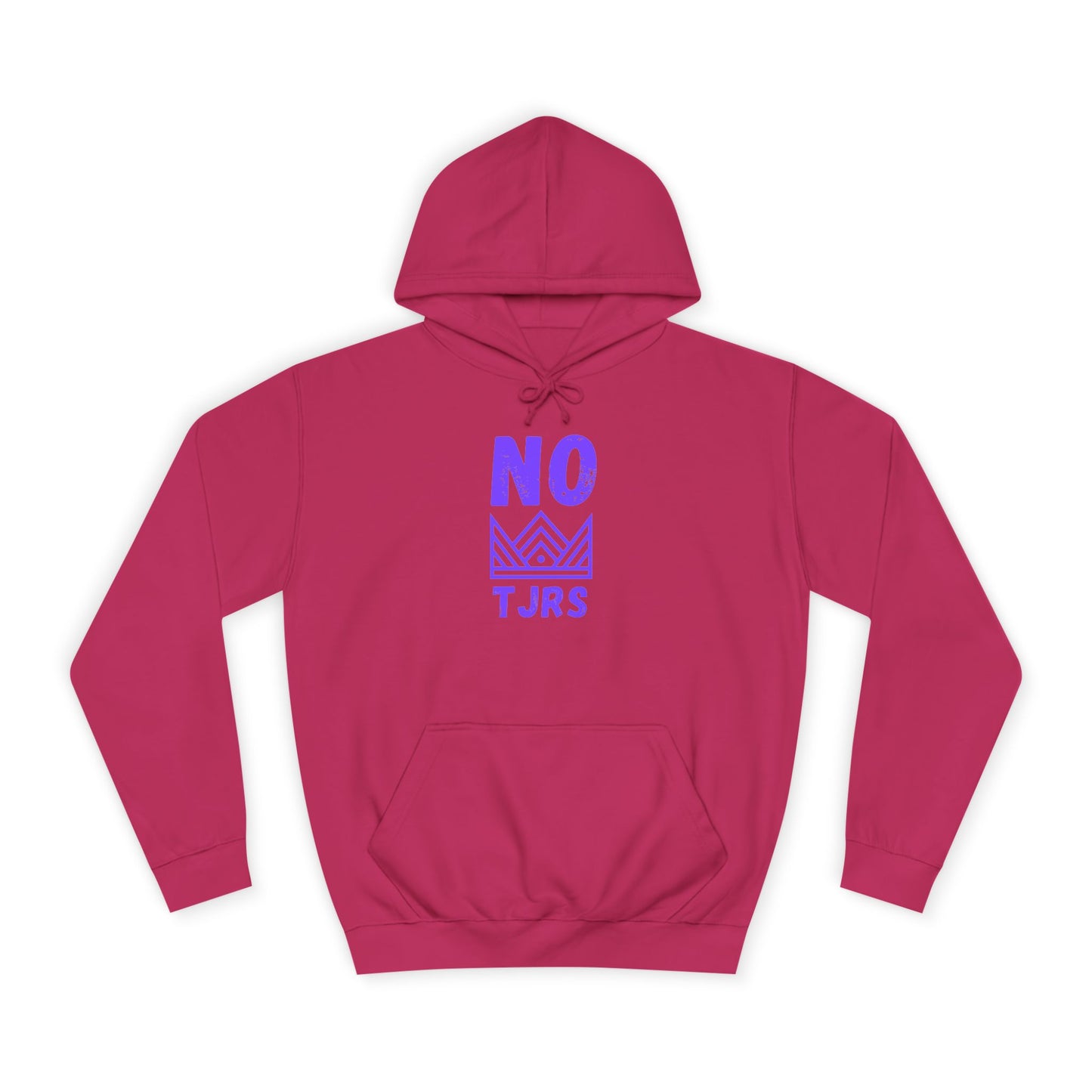 No Kings Purple Crown Unisex College Hoodie