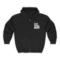 TJRS Logo Full-Zip Hoodie — The Joy and Show Retro Script Chest Logo