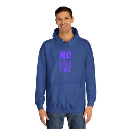 No Kings Purple Crown Unisex College Hoodie