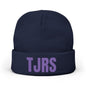 TJRS Embroidered Knit Beanie — Custom Glitter Initials (TJRS)