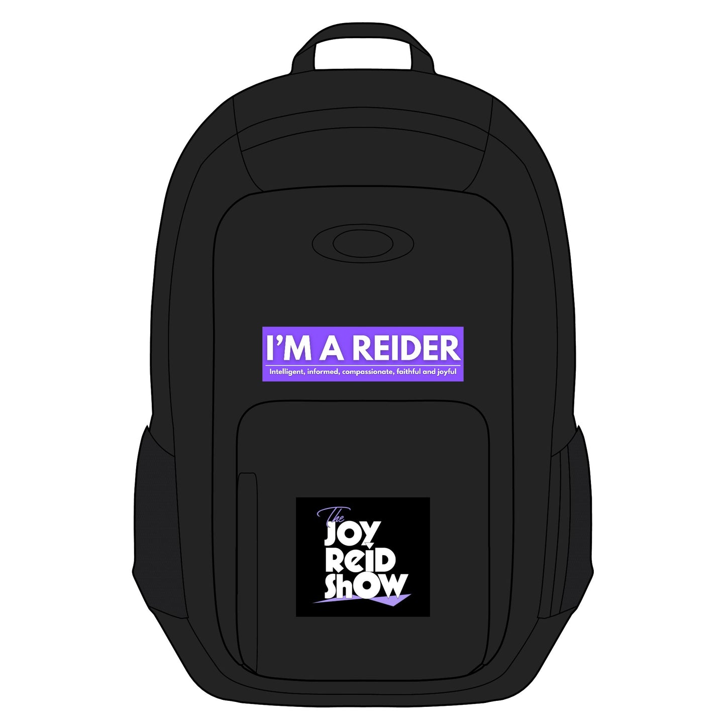 Enduro Backpack with Joy Reid Show and Reider Motivational Stickers