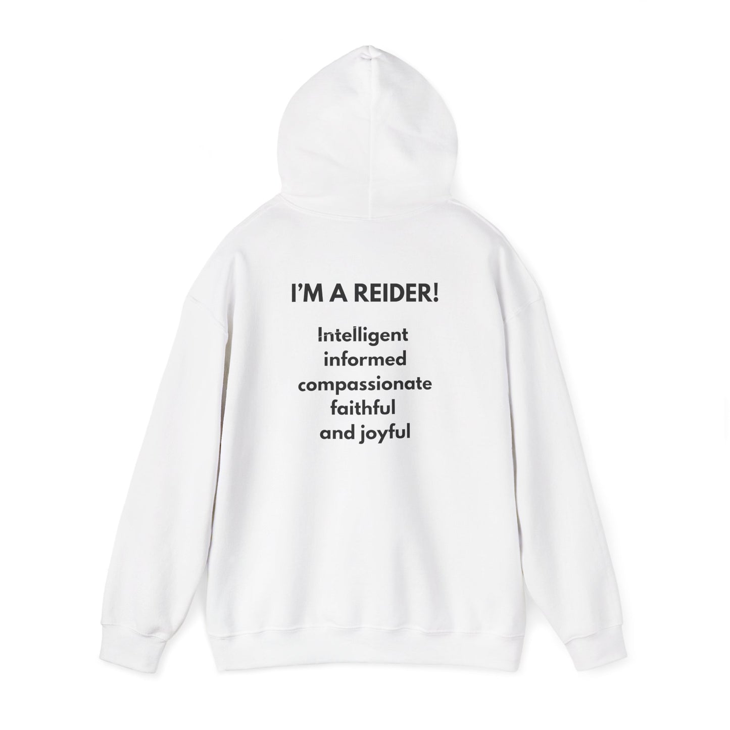 Reider Hoodie — Cute Cartoon Character "I'M A REIDER" Graphic Sweatshirt