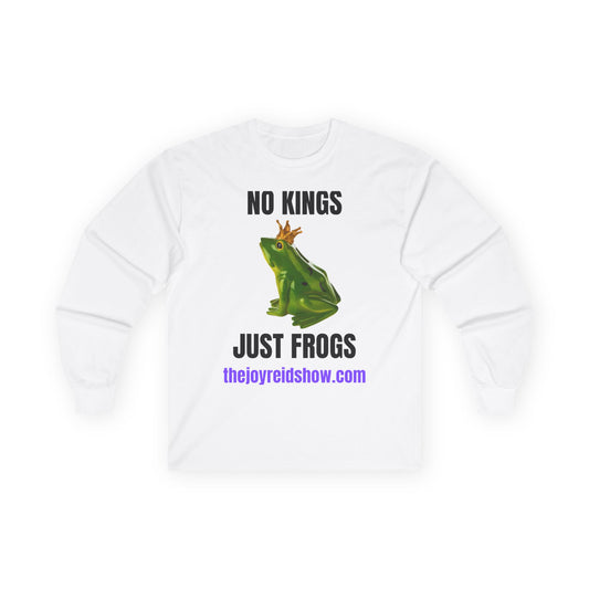 "No Kings, Juat Frogs" Unisex Ultra Cotton Long Sleeve Tee