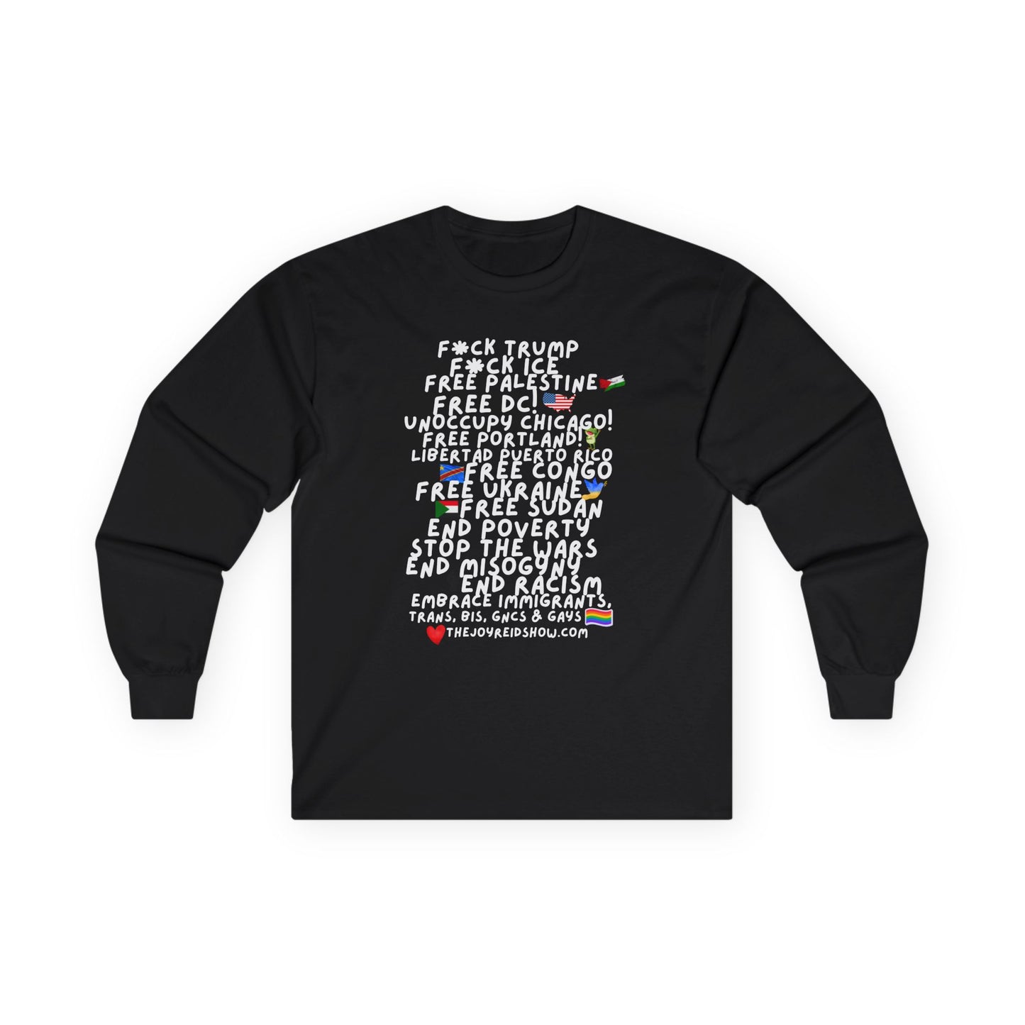 Unisex F**k Tr*mp Long Sleeve Tee - Advocate for Change, Protest Apparel, Social Justice Gift, Activism Wear, Graphic Tee