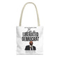 Liberated Democrat Tote Bag - Joy Reid Show AOP, Political Tote, Funny Gift, Statement Bag, Eco-Friendly, Everyday Use
