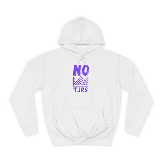 No Kings Purple Crown Unisex College Hoodie