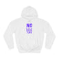 No Kings Purple Crown Unisex College Hoodie