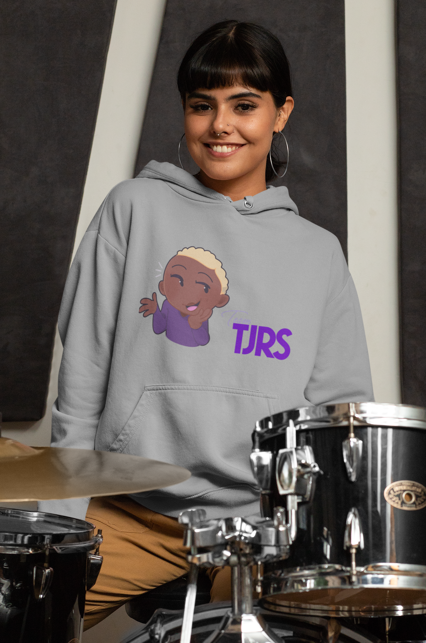 TJRS Joy Cartoon Character Hoodie — TheJoyReidShow Branded Pullover