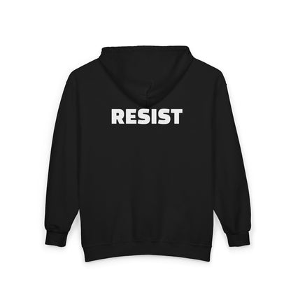 Joy Reid Show Zip Hoodie – 'Resist' Political Message Full-Zip Sweatshirt