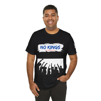 No Kings Tee. Social justice graphic tee in multiple colors.