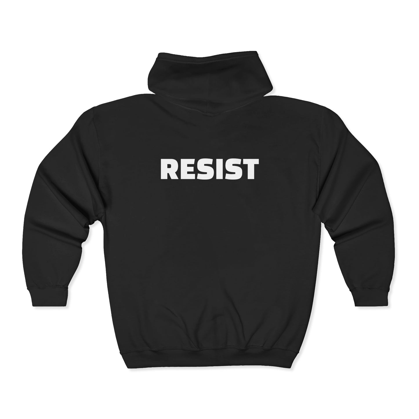 Joy Reid Show Zip Hoodie – 'Resist' Political Message Full-Zip Sweatshirt