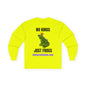 "No Kings, Juat Frogs" Unisex Ultra Cotton Long Sleeve Tee