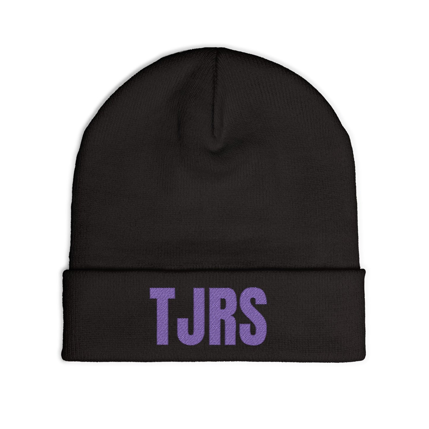 TJRS Embroidered Knit Beanie — Custom Glitter Initials (TJRS)