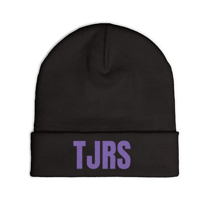 TJRS Embroidered Knit Beanie — Custom Glitter Initials (TJRS)