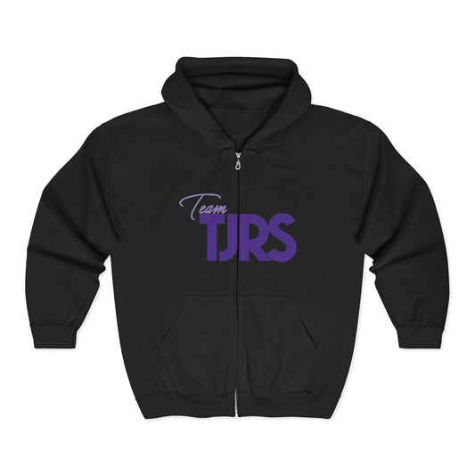 Team TJRS Unisex Heavy Blend™ Full Zip Hooded Sweatshirt With Character On Back