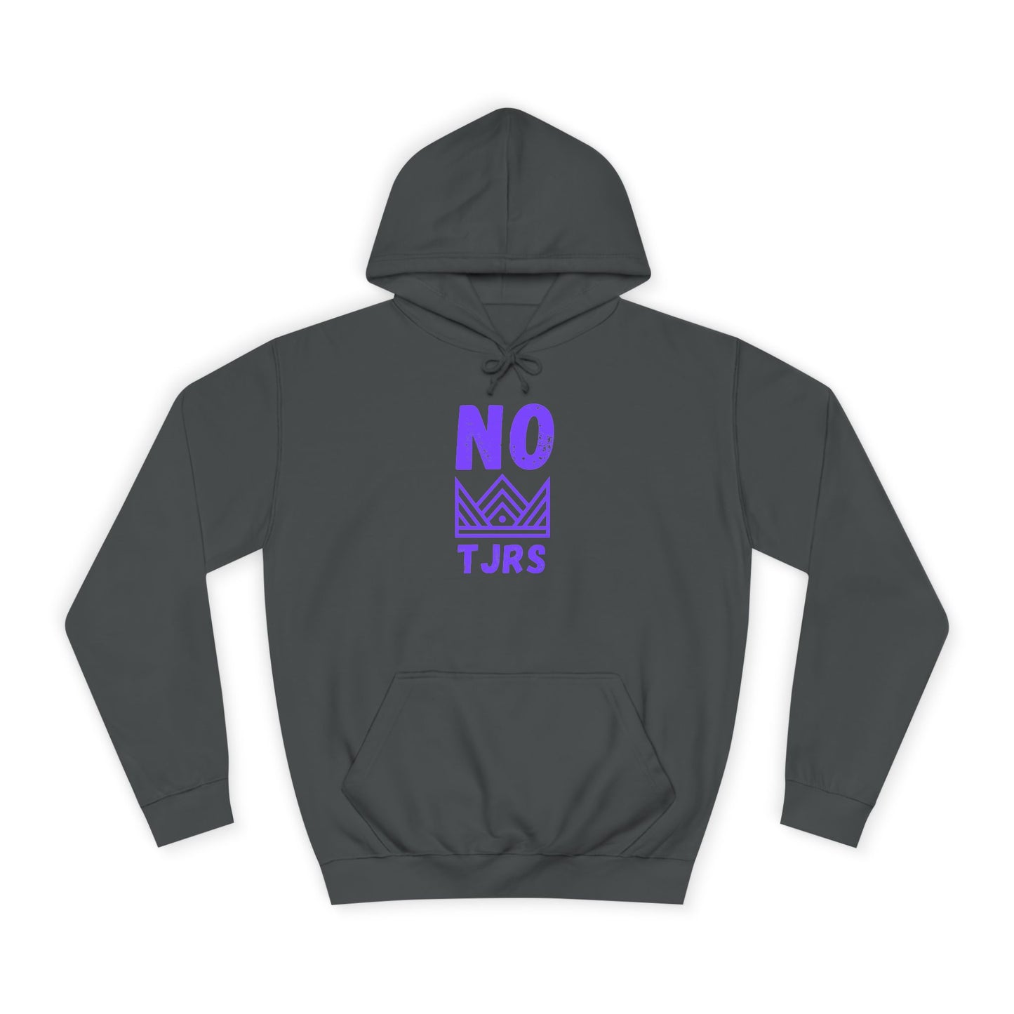 No Kings Purple Crown Unisex College Hoodie
