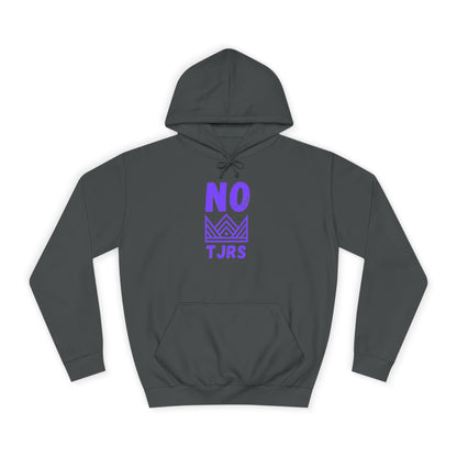 No Kings Purple Crown Unisex College Hoodie