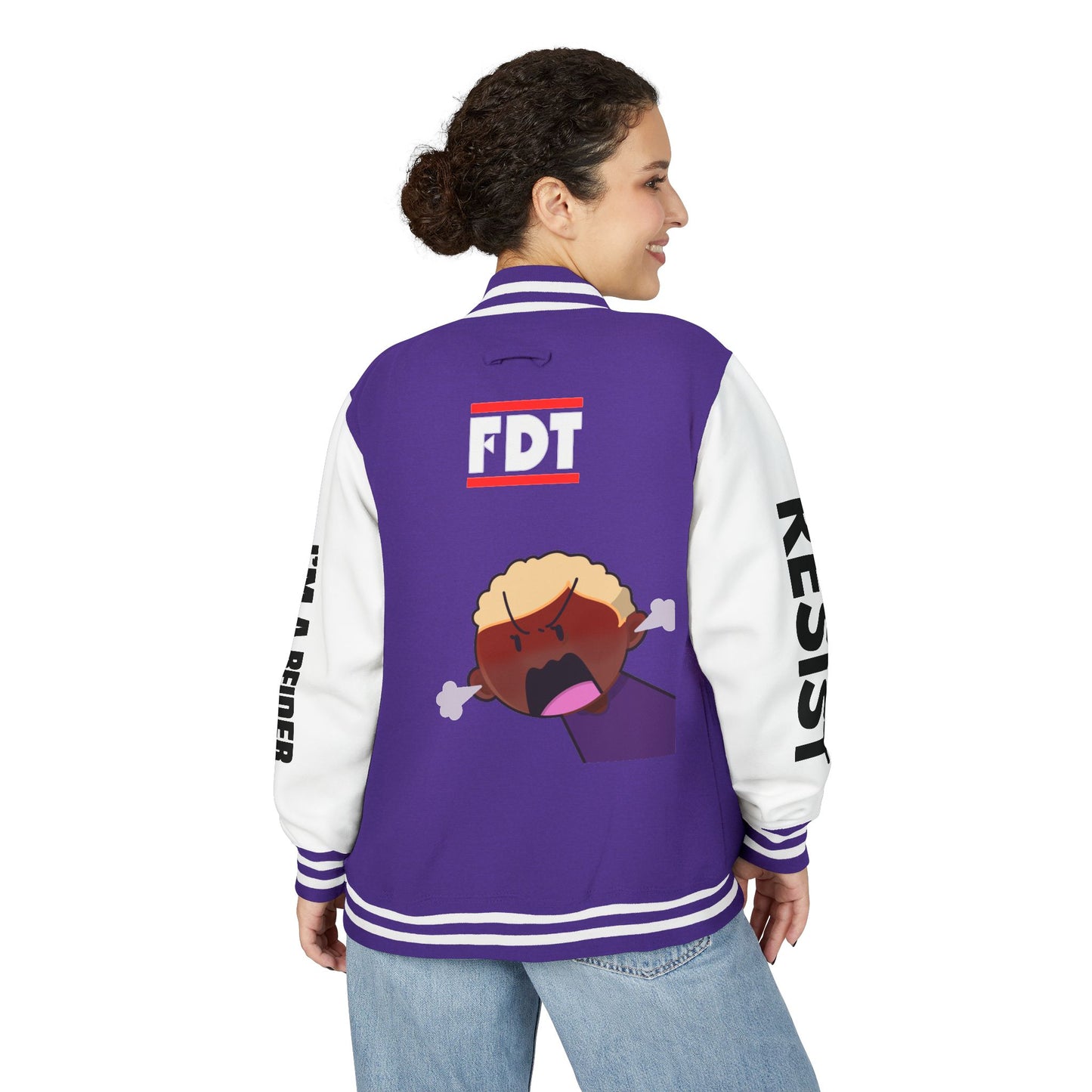 The Joy Reid Show Letterman Jacket -- FDT Unisex Graphic Varsity Jacket