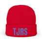TJRS Embroidered Knit Beanie — Custom Glitter Initials (TJRS)