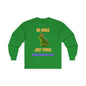 "No Kings, Just Frogs" -- Dark Edition, Unisex Ultra Cotton Long Sleeve Tee