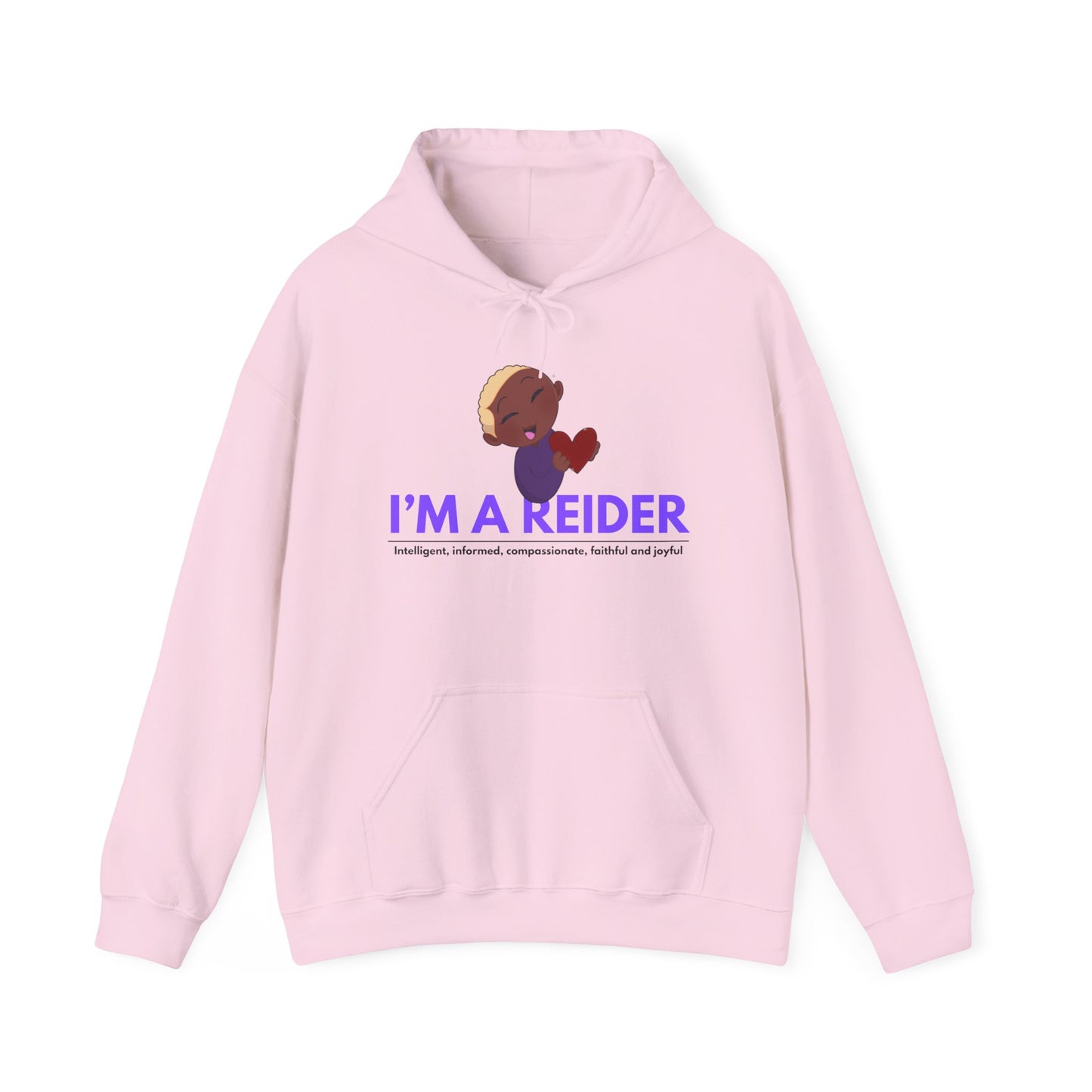Reider Hoodie — Cute Cartoon Character "I'M A REIDER" Graphic Sweatshirt