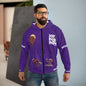Joy Reid Show Fun Character Zip Hoodie - Purple Podcast Fan Hoodie with Emojis