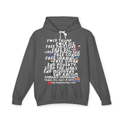 TJRS F**k ICE & Tr**p  — Protest Slogan Hoodie
