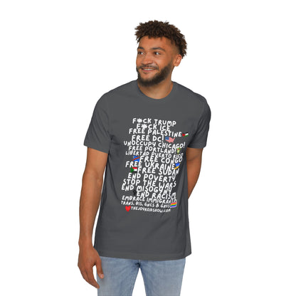 USA-Made Unisex Graphic T-Shirt: Empower Change, Social Justice, Activism, Protest Wear, Comfortable Cotton Tee