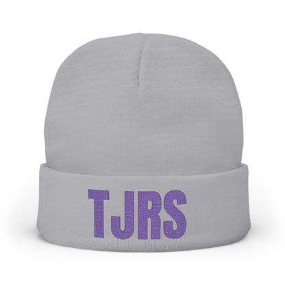 TJRS Embroidered Knit Beanie — Custom Glitter Initials (TJRS)