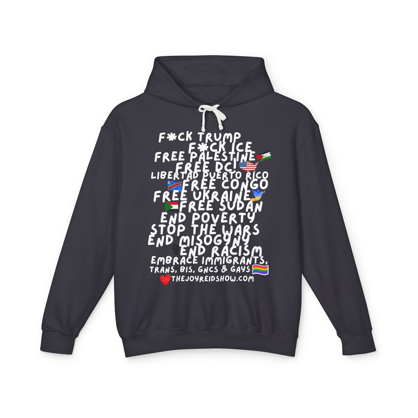 TJRS F**k ICE & Tr**p  — Protest Slogan Hoodie
