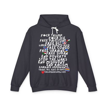TJRS F**k ICE & Tr**p  — Protest Slogan Hoodie