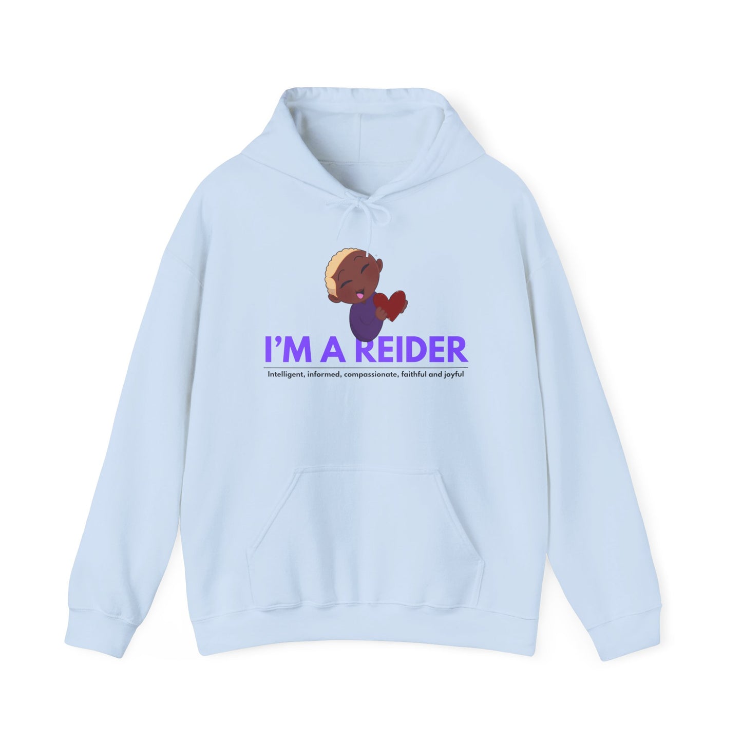 Reider Hoodie — Cute Cartoon Character "I'M A REIDER" Graphic Sweatshirt