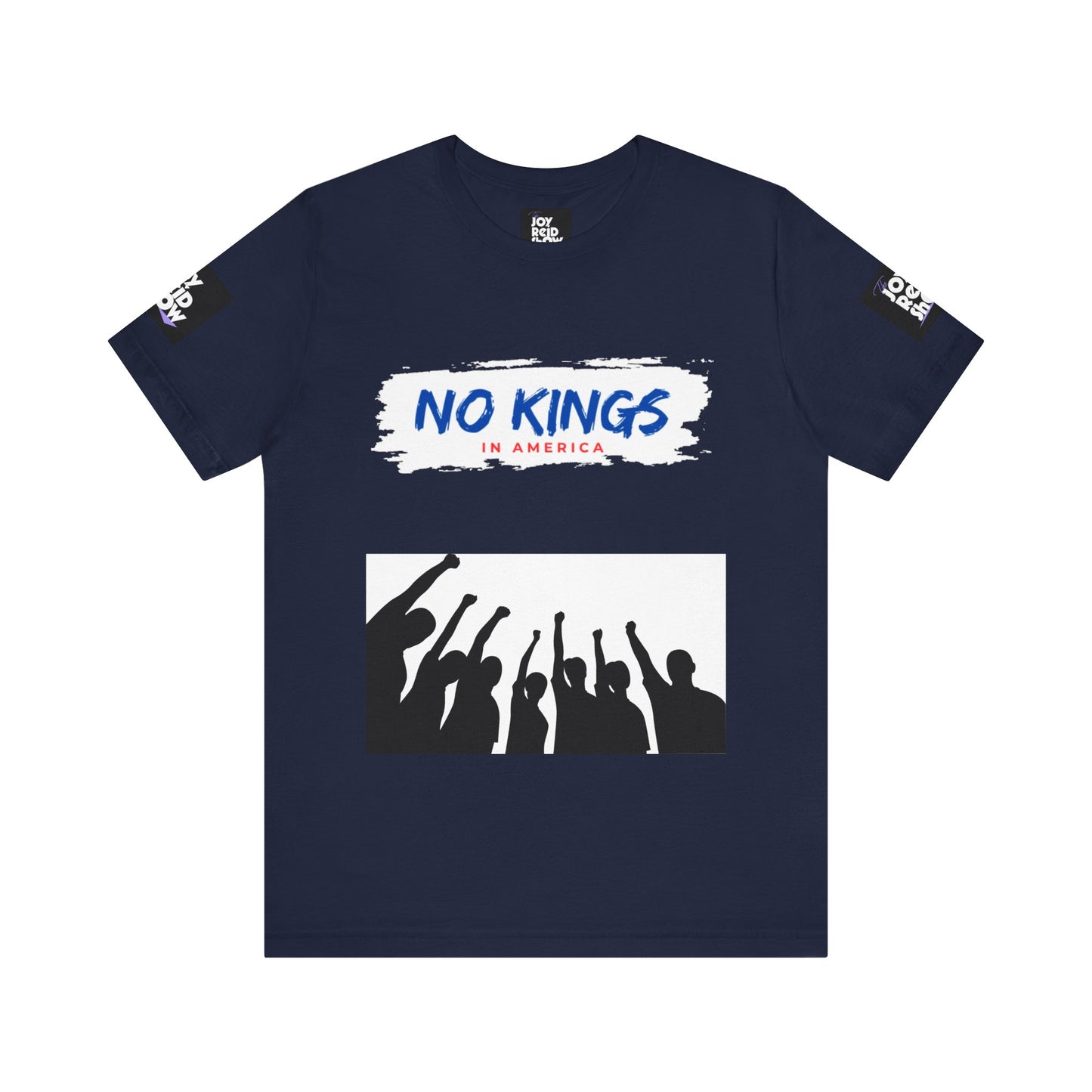 No Kings Tee. Social justice graphic tee in multiple colors.