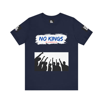 No Kings Tee. Social justice graphic tee in multiple colors.