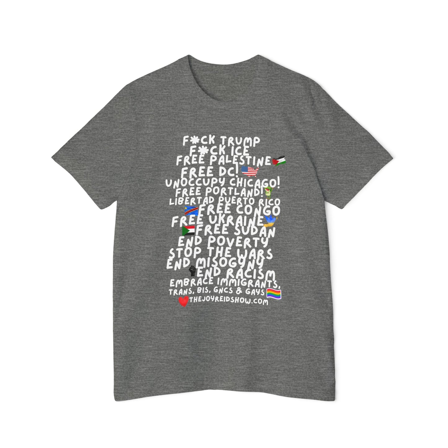 USA-Made Unisex Graphic T-Shirt: Empower Change, Social Justice, Activism, Protest Wear, Comfortable Cotton Tee