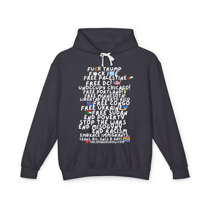 The Joy Reid Show 'Unoccupy' Unisex Protest Hoodie — Political Causes Graphic Pullover