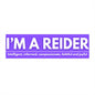 Reider Bumper Stickers