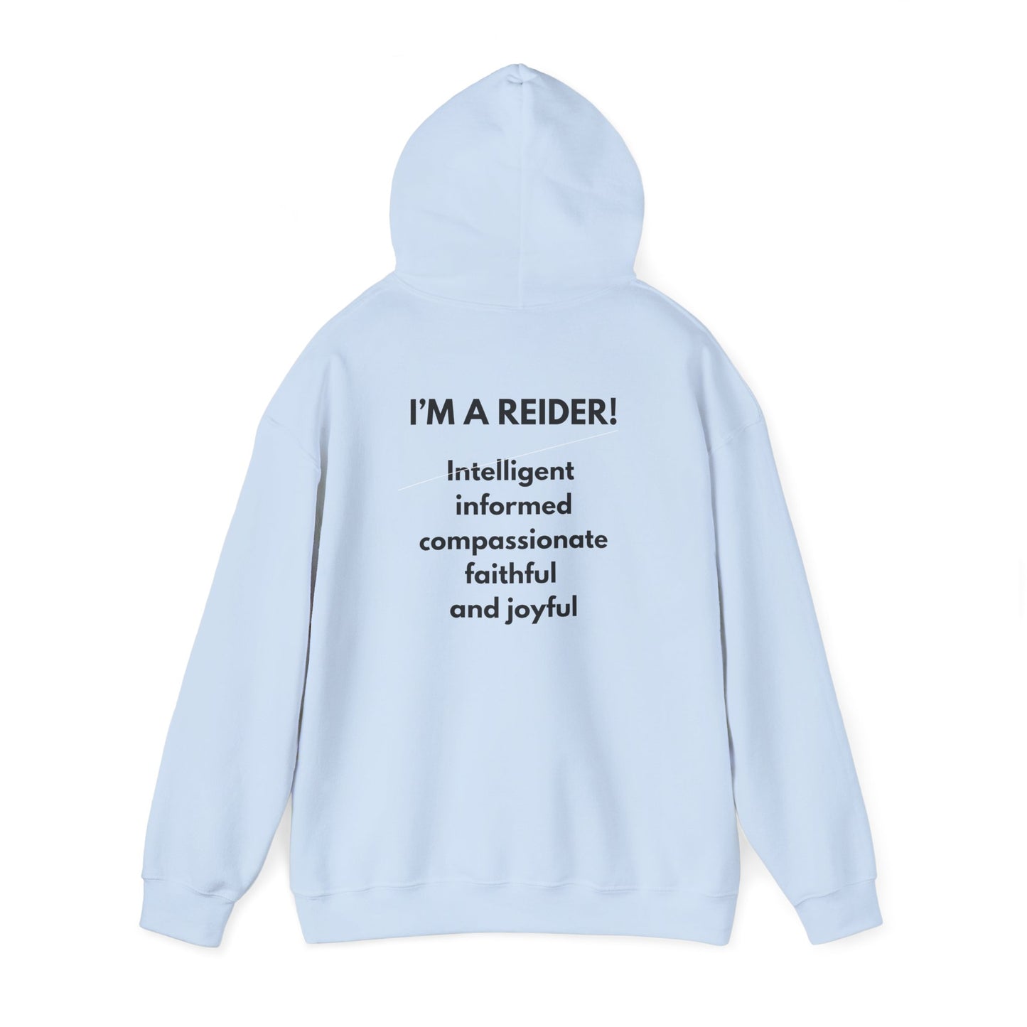Reider Hoodie — Cute Cartoon Character "I'M A REIDER" Graphic Sweatshirt